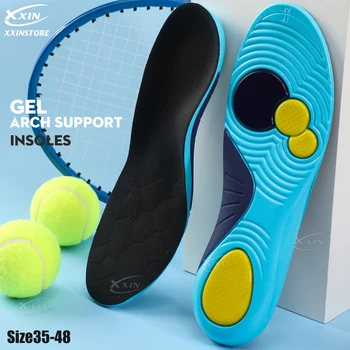 【Xxin】Arch Support Insoles รองเท้าศัลยกรรมกระดูกเจล Insoles กีฬาสําหรับผู้ชายผู้หญิงสุขภาพพื้นรองเท้า Size35-48