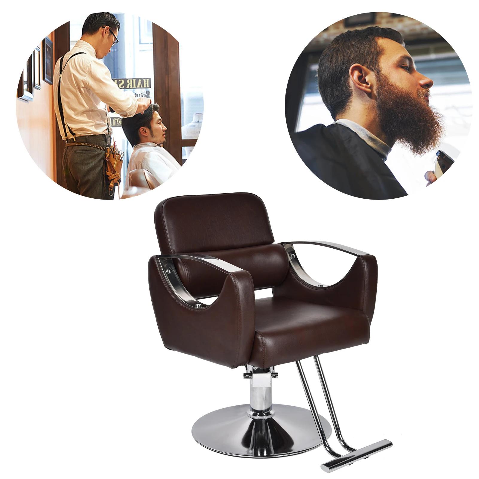 Retro Friseurs tuhl höhen verstellbarer Friseurs tuhl für Schönheits salon Friseurladen