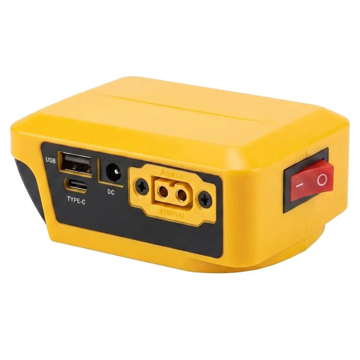AA19 Adapter for DeWalt 18/20V Li-Ion Battery Digital Voltage Display Bidirectional Power Converter DC XT60 USB Fast Charge