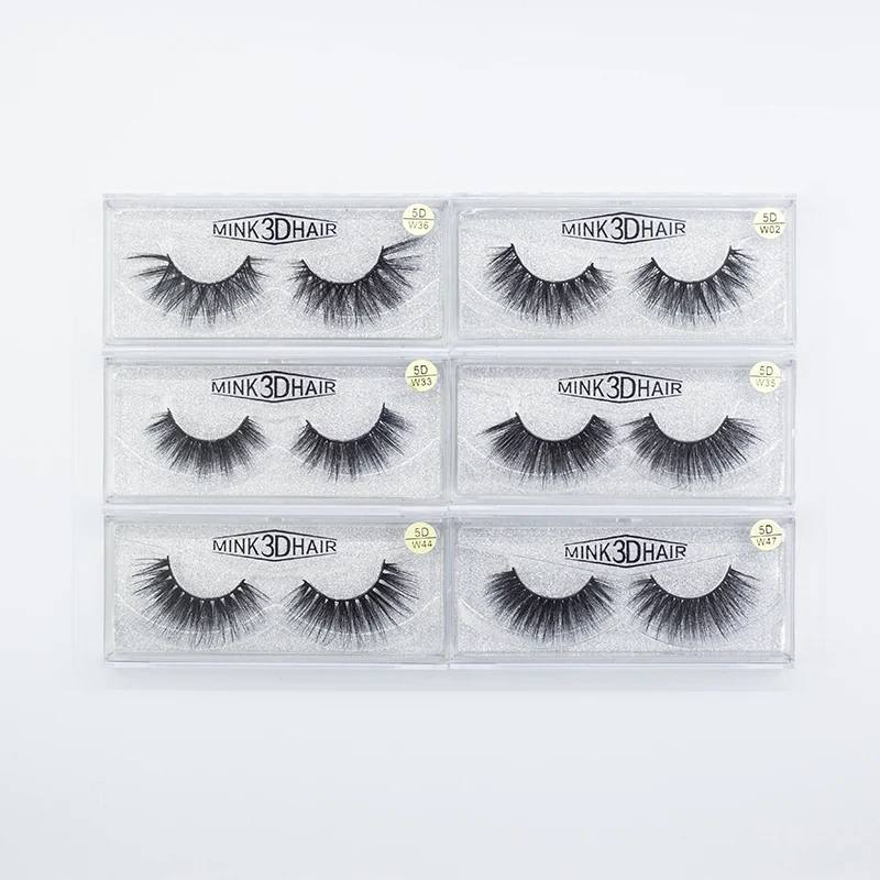 60% discount 1 pair 5D W-shape multi-level effect durable and reusable strong duable fake eyelashes with Factory direct