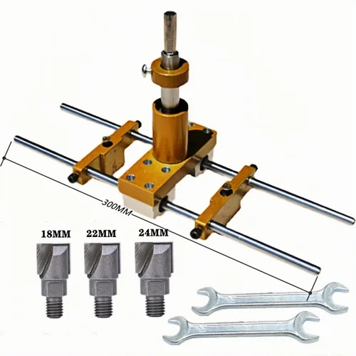 Imagen 2 del producto Kit de abridor de orificios para cerradura de puerta, instalación de cerradura de puertas, mortaja para puertas de madera, máquina de mortaja, instalación de cerradura de puerta, plantilla de mortaja