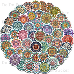 50PCS Colorful Dreamy Mandala Pattern Cartoon Stickers Waterproof PVC Personalized Art Collection Decoration Guitar Cup Phone