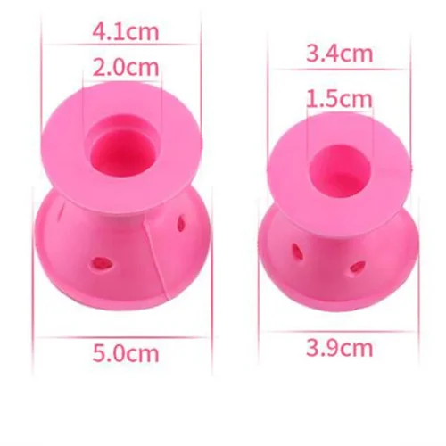 Imagen 2 del producto Rulos mágicos de silicona para el cuidado del cabello, rizador de goma suave, sin calor, sin Clip, herramienta de peinado, cuidado del sueño