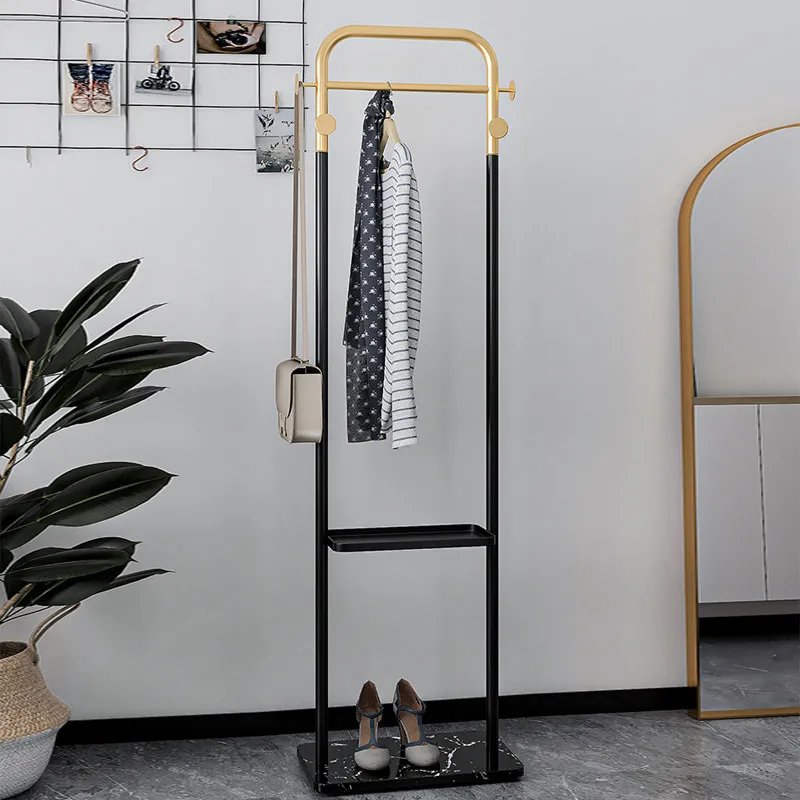 Marble coat rack Floor-to-ceiling hanger Home bedroom hanger Hotel homestay clothes rack Light luxury