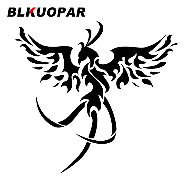 BLKUOPAR for Phoenix Bird Car Stickers Sunscreen Decals JDM Assessoires Fashionable Vinyl Material Waterproof Suitcase Decor