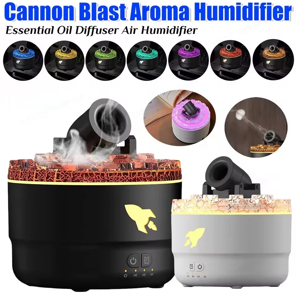

Cannon Blast Ароматический увлажнитель воздуха Диффузор эфирного масла Cannon Blast Turret Увлажнитель для ароматерапии Аромадиффузор Увлажнитель воздуха
