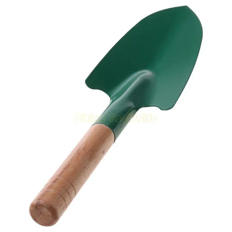 57QF Wooden Handle Reinforced Gardening Shovel Loose Soil Planting Easy Use
