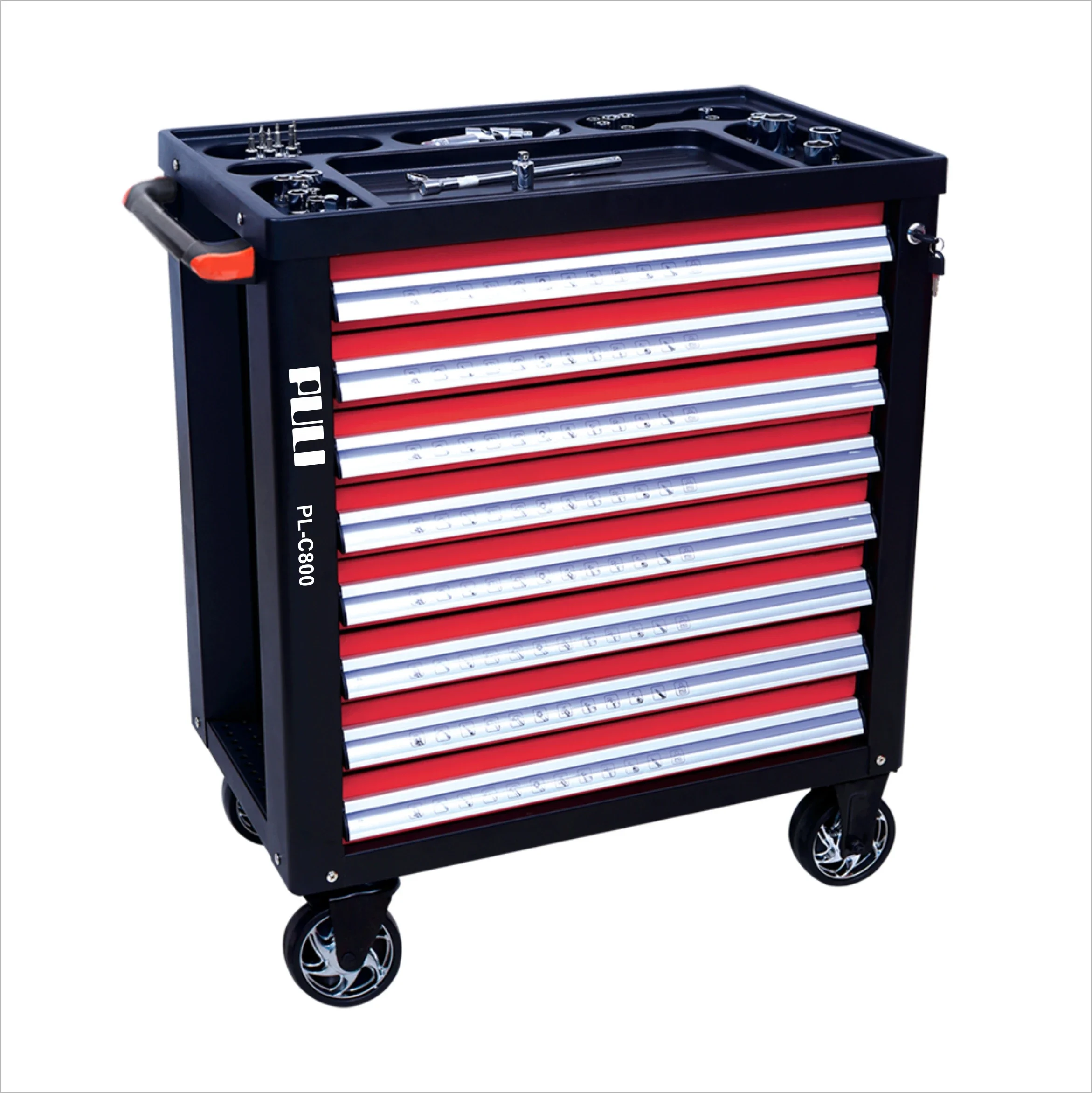

PL-C800 Mechanical Storage Garage Metal 7 Drawer Steel Roller Tool Cabinet heavy duty tool cabinet