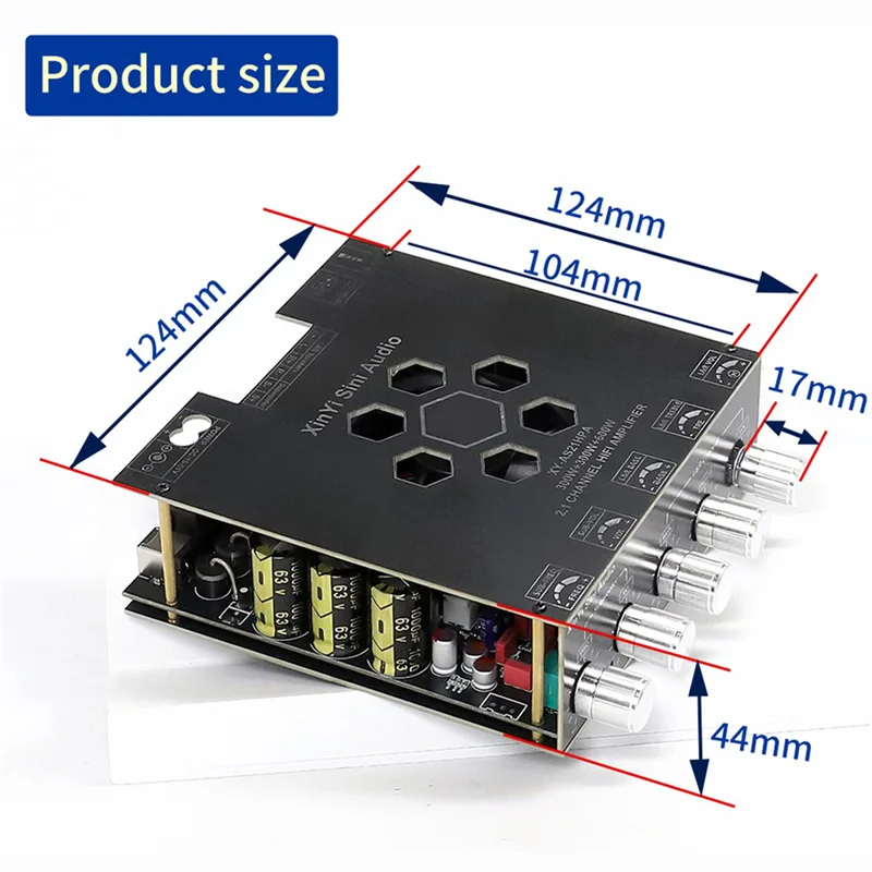 【USB-C Cable】3X Audio AS21HPA HIFI Class 300W X 2+600W Stereo TPA3116 Bluetooth Digital Amplifier Board Module A