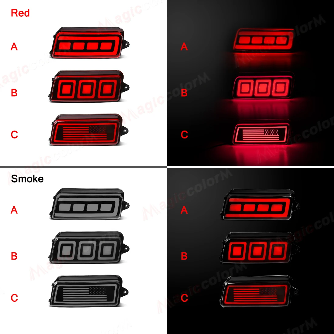 For Jeep Grand Cherokee 2005 2006 2007 2008 2009 Car LED Rear Bumper Reflector Light Tail Sequential Auto Turn Signal Brake Lamp