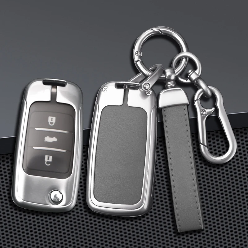 Car Flip Remote Key Fob Case Cover Protect Shell For Changan CS75 Eado CS35 Raeton CS15 V3 V5 V7 Protector Keychain Accessories