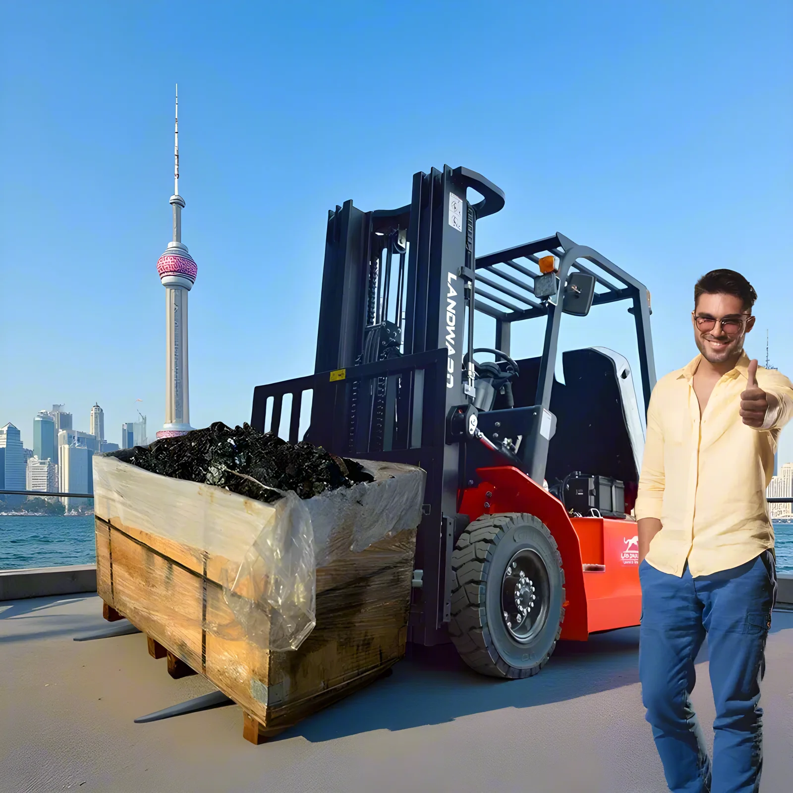 

China Manufacturer Small Diesel Forklift 5 Ton EPA Engine Factory Cargo Handling Forklift Wholesale 4WD Forklift Customized Sale