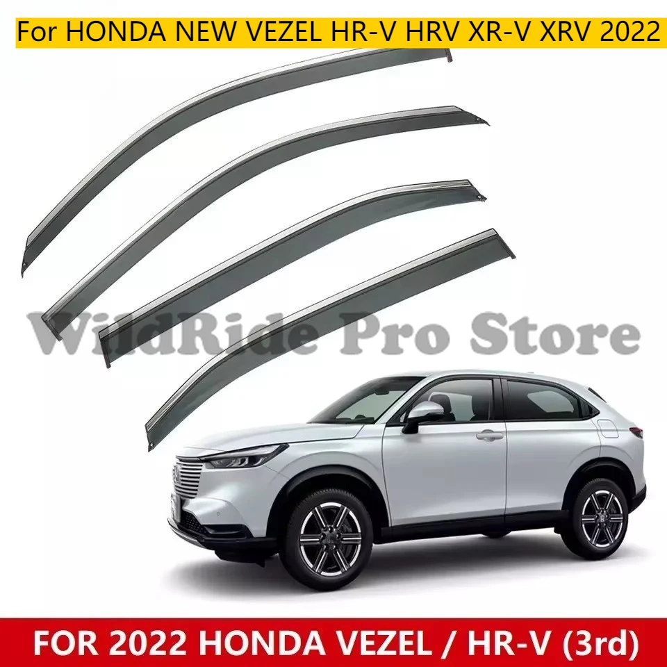 

Car Accessories Wind Deflectors for HONDA NEW VEZEL HR-V HRV XR-V XRV 2022 Euro Wind Vent Deflector Visors Rain Guards