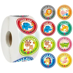 500pcs/roll Reward Stickers Encourage Stickers for Kids School Teacher Supplies Kids Classic Toy Gifts Sealing Decor Stationery