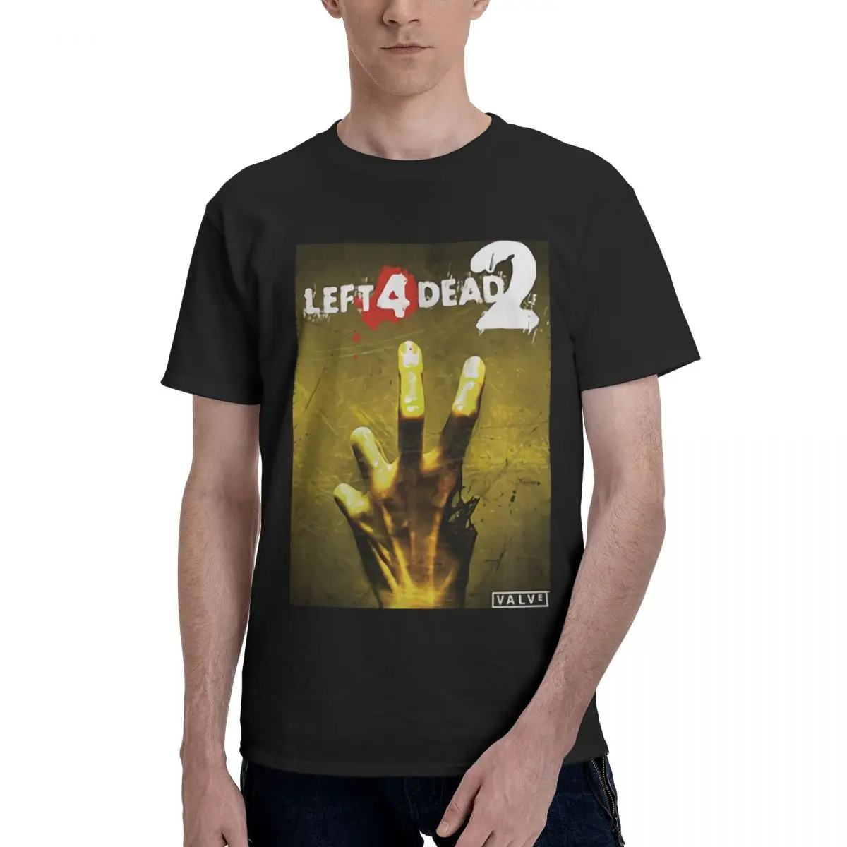 Left 4 Dead 2 T Shirt Men Fashion Casual Short Sleeve T-shirt Aesthetic Vintage Oversized T-shirts