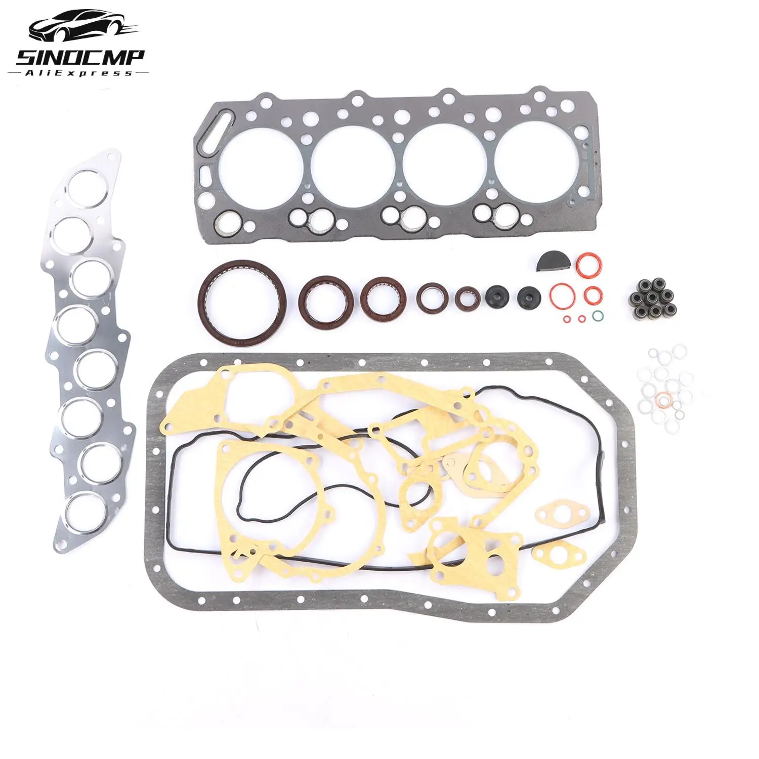 

Overhaul Gasket Repair Kit MD972215 MD997249 MD112531 MD112531 For Mitsubishi 4D55 4D56 4D55T 4D56T 2.5L SOHC Diesel Engine