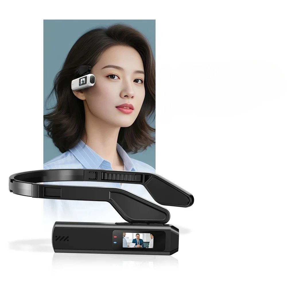 Portable Head Mounted Sports Camera Mini HD 2.7K/60FPS Wearable Camera  110°Wide Angle Lens WiFi APP Control Video Camcorder