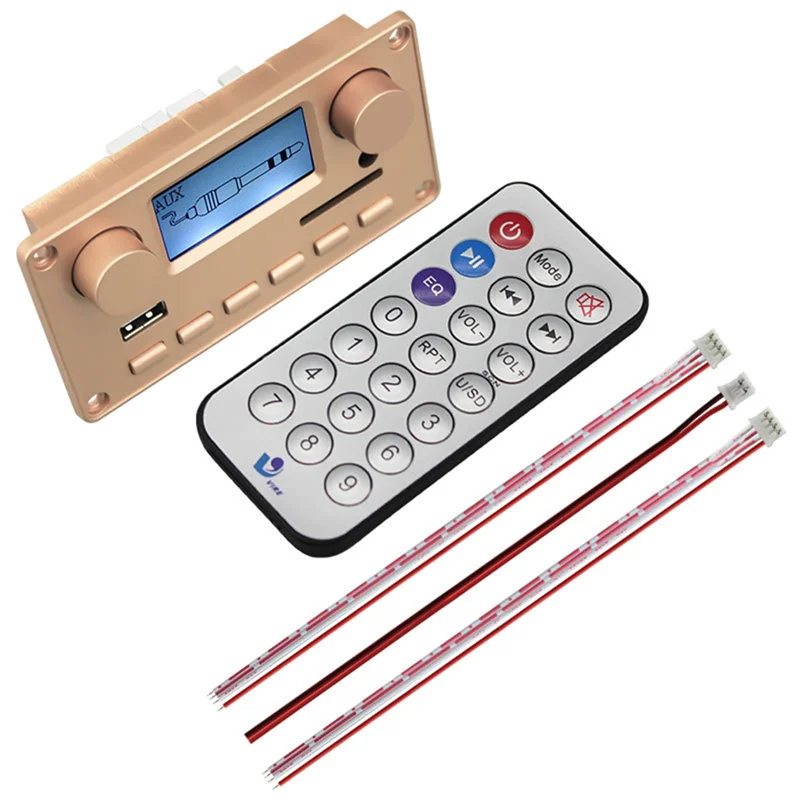 

ABKQ-Wireless Bluetooth Audio Player MP3 Decoder LCD Display Bluetooth Audio Module Car Accessories