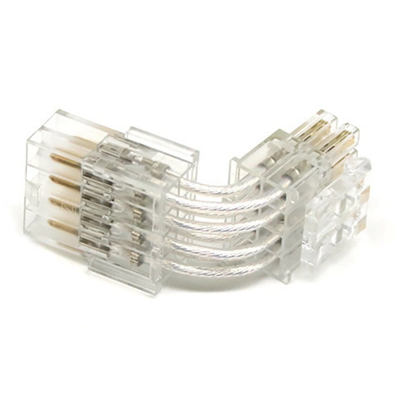 8Pin Female To Male 90 Degree Power Adapter (4+4)Pin Adapter For CPU Power Adapter Right Connectors Power Supply Adapter