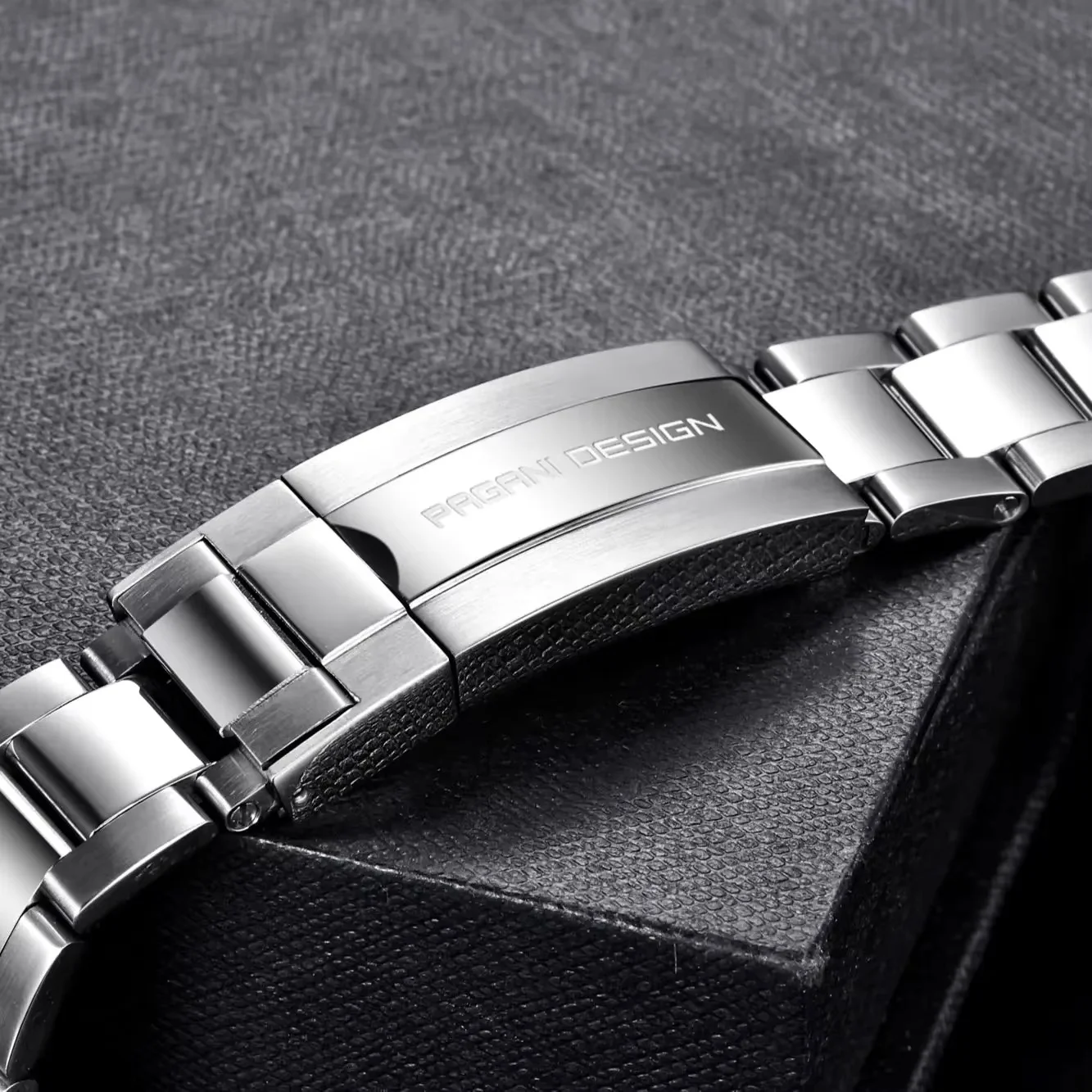 PAGANI DESIGN Original For PD1661,PD1662.PD1651 Watch 316L Stainless Steel Band Strap Jubilee bracelet width 20MM, length 220MM