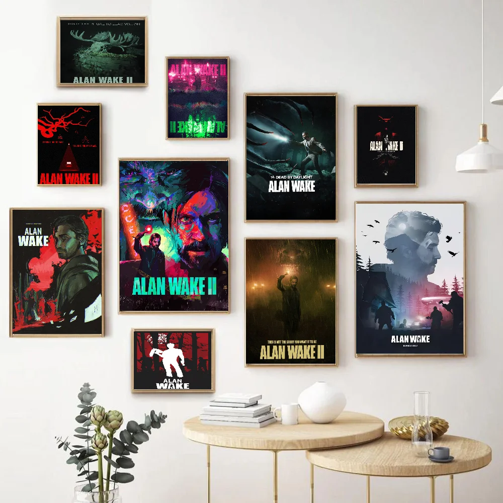 Alan Wake Horror Game Posters And Prints Canvas Printing Wall Art Picture For Living Room Home Decor Gifts