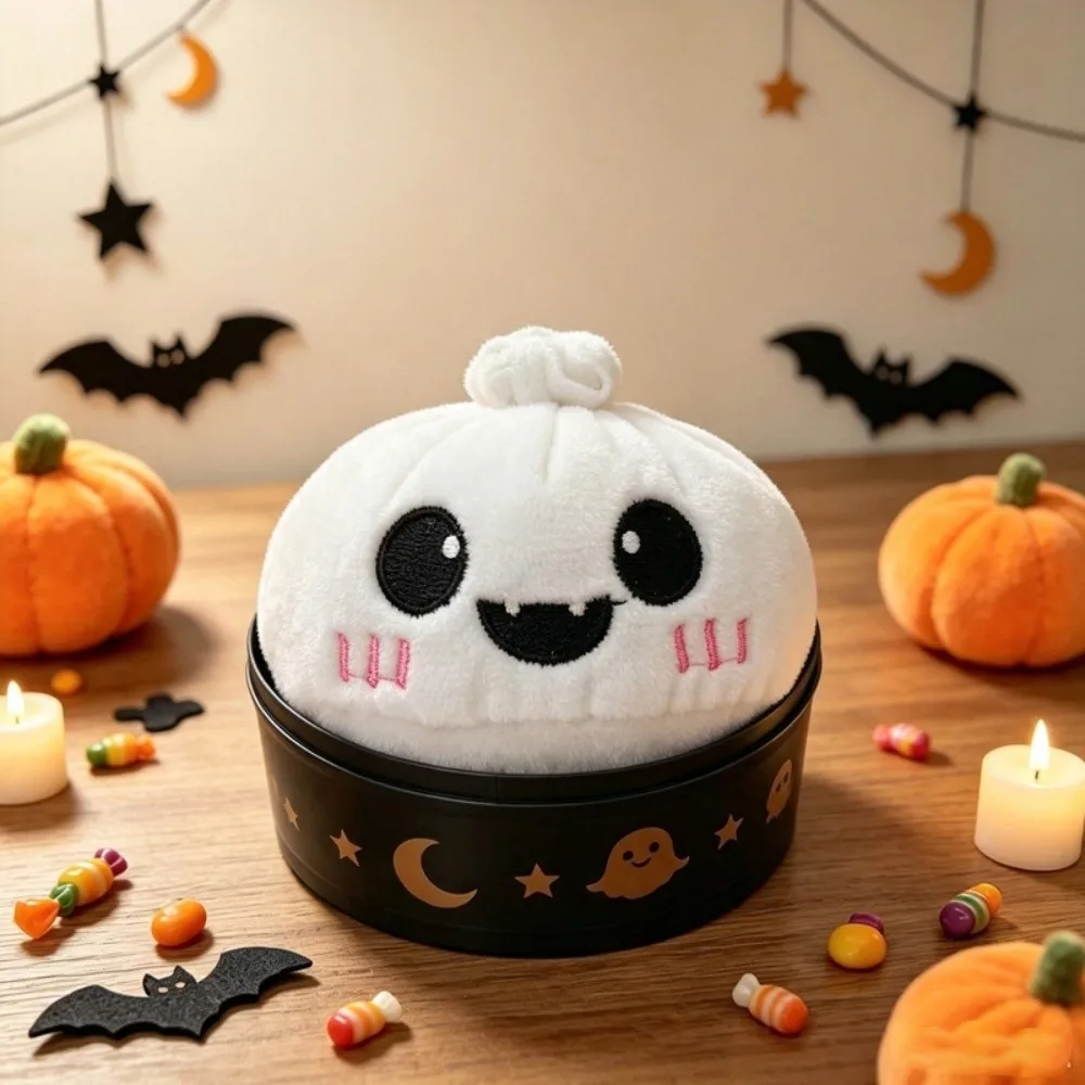 New Halloween Dumpling Squeeze Soft Pumpkin Sensory with Tray Cartoon Pinching Stress Relief