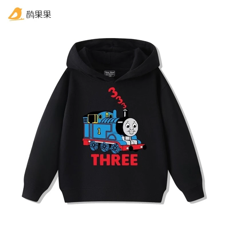 

Cartoon hooded autumn and winter fashionable, warm and playful hoodies, new sporty hoodies for boys and girls