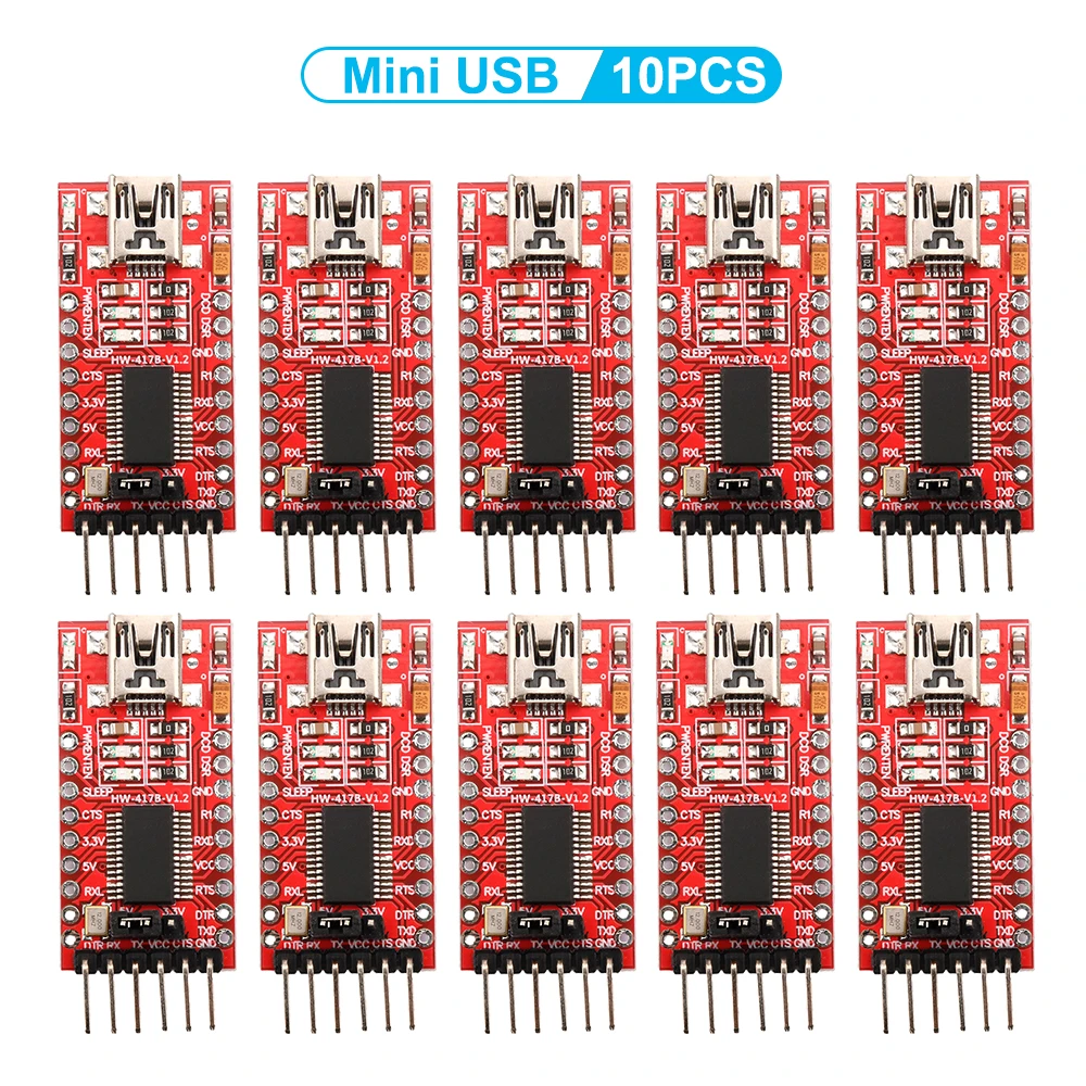1 قطعة 5/10 قطعة FT232RL Type-C إلى TTL محول مسلسل وحدة محول FT232R اندلاع USB صغير إلى TTL لوح مهايئ لاردوينو
