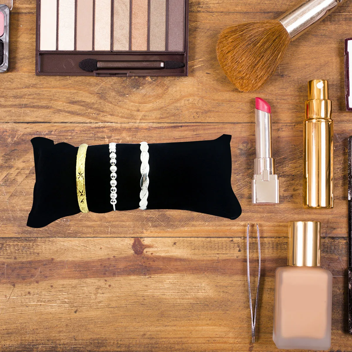 

3pcs Pillow Jewelry Display Cushion For Bracelet Bangle Bracelet Cushions Storage Holder Stand Decorative Soft Pillows