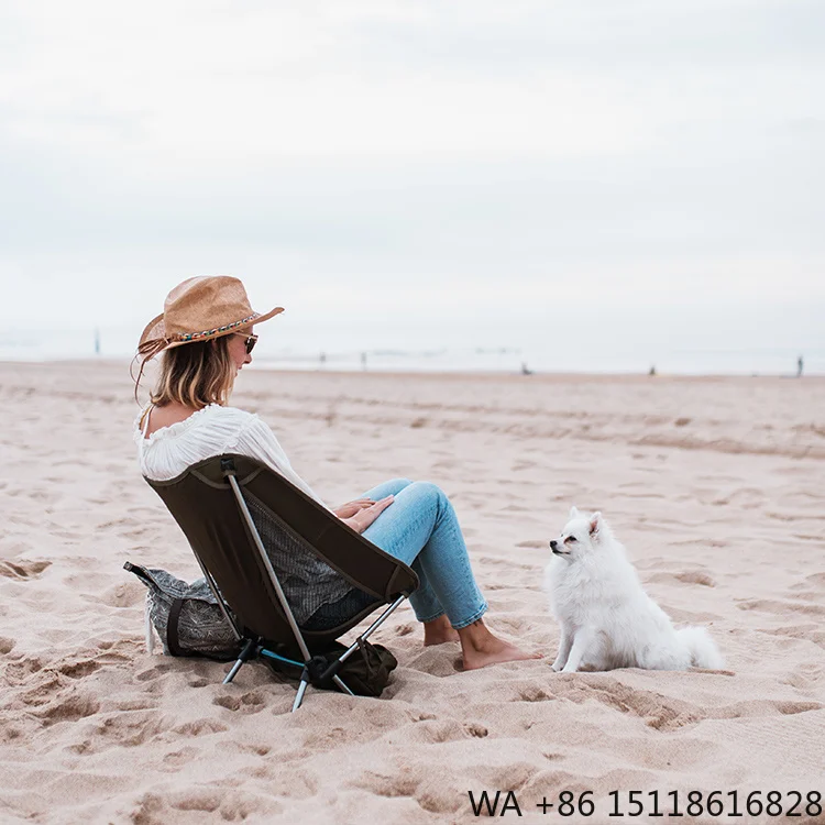 Lightweight Folding Camping Chair Portable Moon Chair for Beach Fishing and Camping