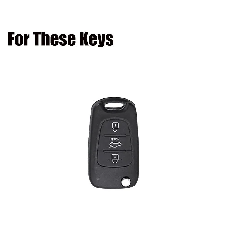 Z+ Genuine Leather Car Remote Key Fob Case Cover Keychain For Hyundai IX35 I20 I30