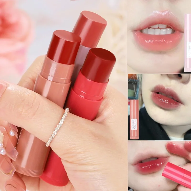 Bálsamo labial colorido, linhas labiais hidratantes, nutritivas e aclaradoras, bálsamo labial incolor, cosméticos labiais