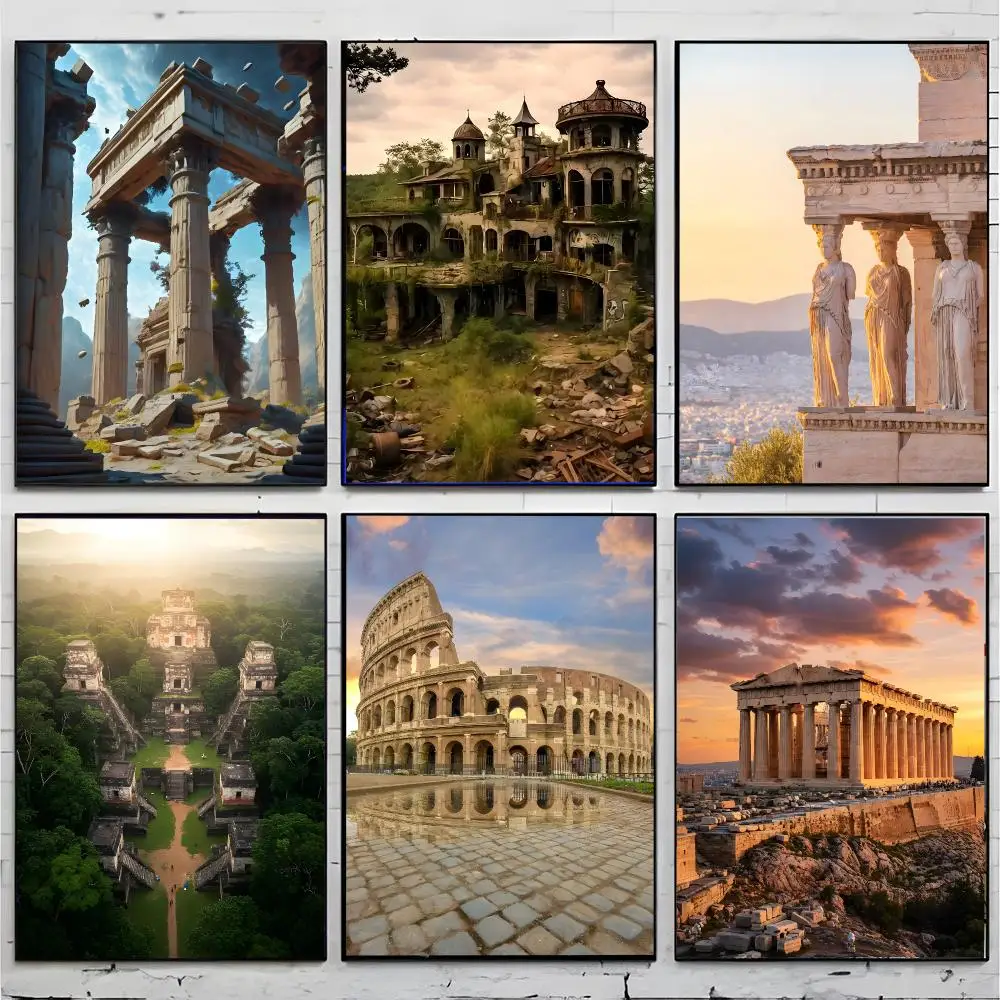 Ruins Heritage Historic Ruins Poster Superior Home Space  Indoor Decorative Art & Home Decor