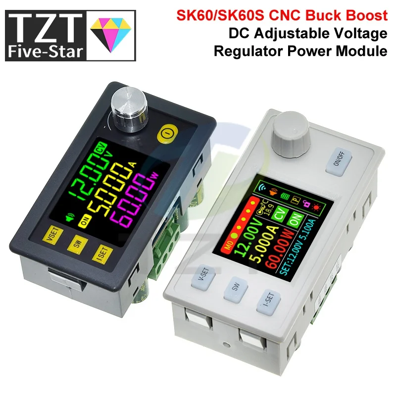 SK60 SK60S DC 6-36V 60W 5A Convertitore Buck Boost Modulo di alimentazione regolabile CNC Modulo di carica solare corrente a tensione costante