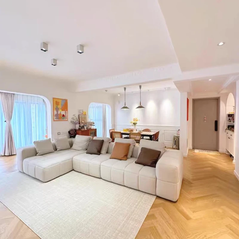 

Luxury French Living Room Sofas Boneless Trendy Bedroom Compressed Living Room Sofas Glam Elegant Canapé Modulable Furniture