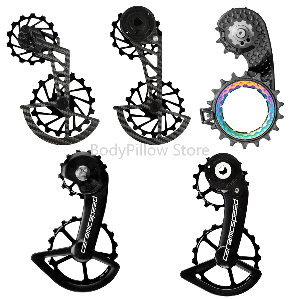 

French ceramic guide wheels road bike carbon fiber ceramic rear steering guide wheels bicycle large chicken leg guide wheels