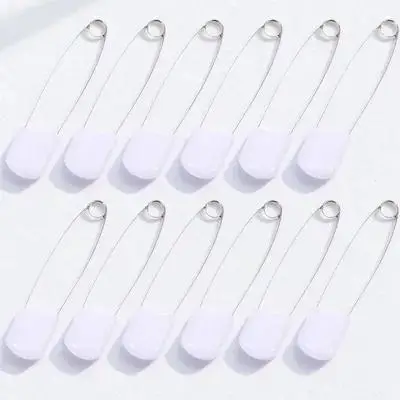 

50Pcs Safety Brooch Pin Strong Alloy Diaper Fastener for Clothes Adjustable Reusable Nappy Holder Craft Accessory