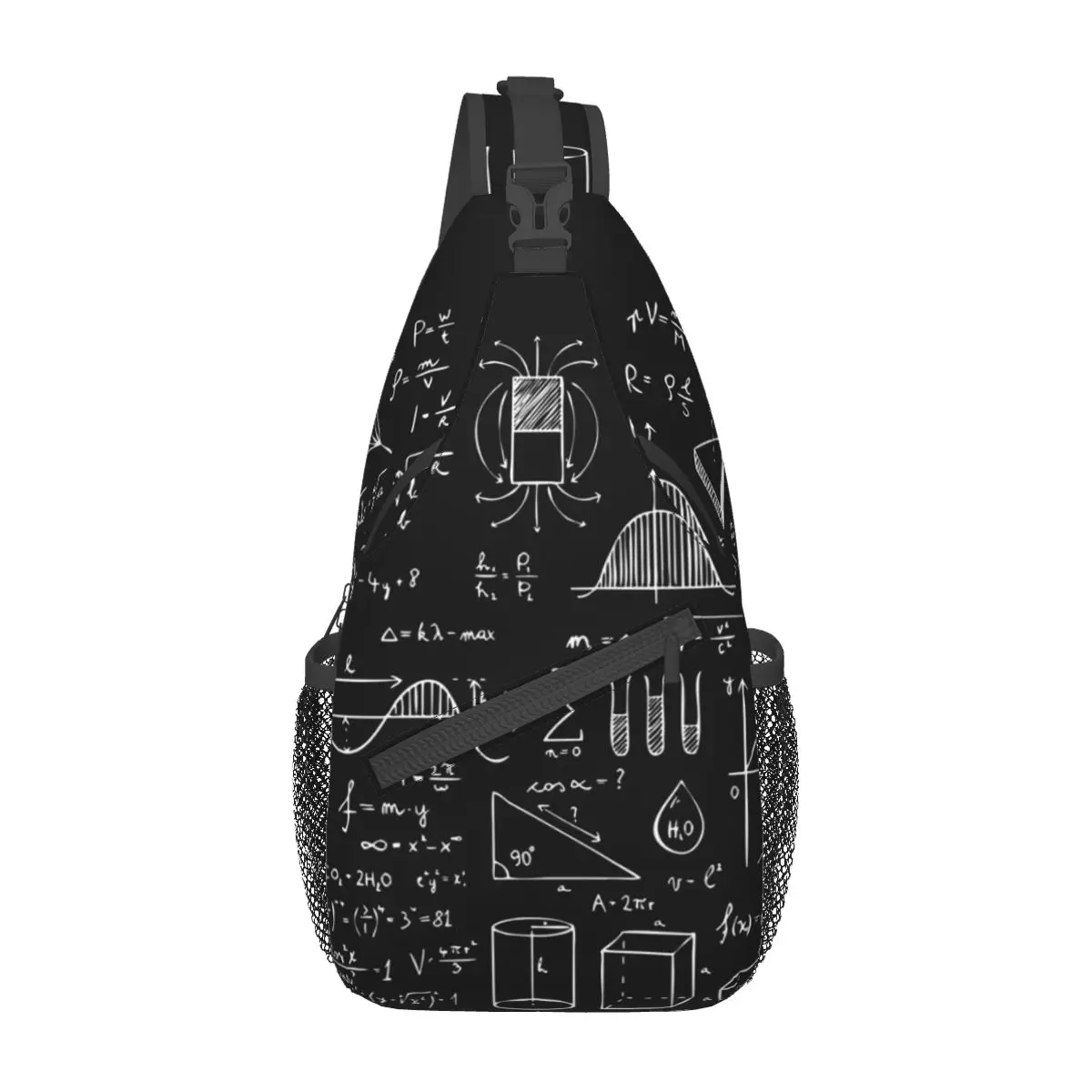 

Science Physics Pattern Small Sling Bag Chest Crossbody Shoulder Backpack Outdoor Hiking Daypacks Chemistry Chemical Casual