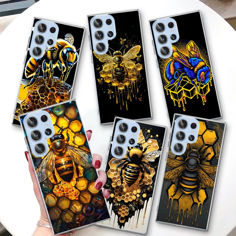 Bee Keeping Honey Animal Case for Samsung Galaxy S20 S22 S23 S24 Ultra S21 FE S10e S8 S9 Plus S10 Lite TPU Phone Cover Shell