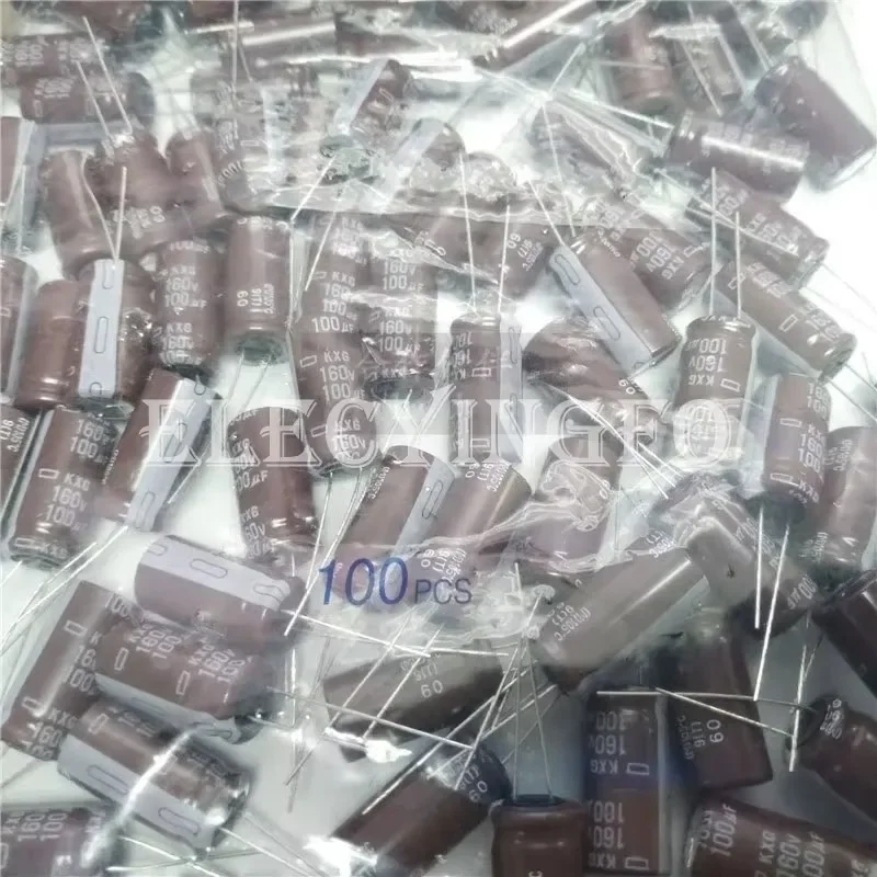 5Pcs/50Pcs Nippon Chemi-con NCC 160V100UF KXG Series 12.5X25mm EKXG161ELL101MK25S Aluminum Electrolytic Capacitor