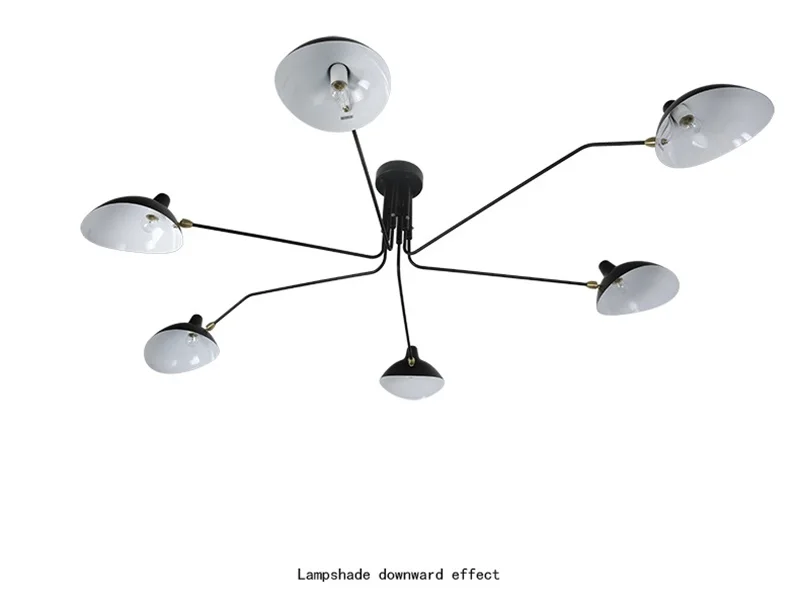 Imagem -06 - Nordic Retro Aranha Lustres Pandent Lâmpada do Teto de Design Simples Pós Moderna Casa Iluminação Sala Estar Luminária Led