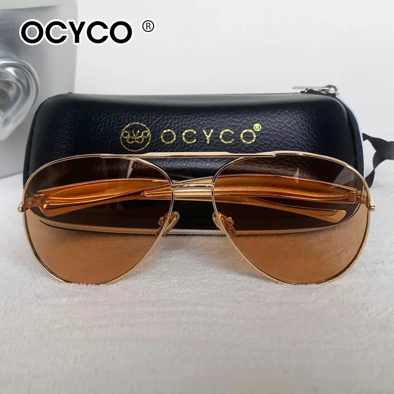 2026 Neue Y2K Vintage Metall Piloten-Sonnenbrille für Damen und Herren – Punk-Sonnenbrille für Outdoor und Autofahren, Luxusmarke, mit Etui
