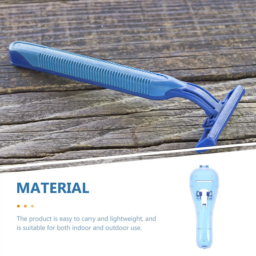 

2pcs Portable Shaver Case Razor Storage Box Travel Shaver Holder Durable Pc Material Reusable Safety Razor Container Organzier