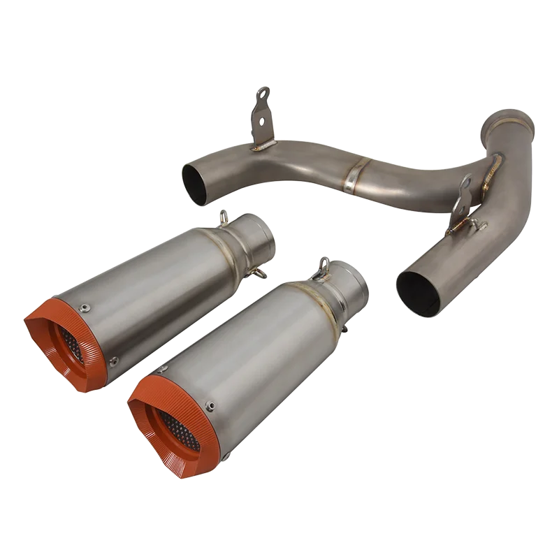 Titanium Alloy Slip On For KTM DUKE 790 890 KTM790 KTM890 Motorcycle Exhaust Tip Escape Modify Link Pipe Muffler DB Killer CNC