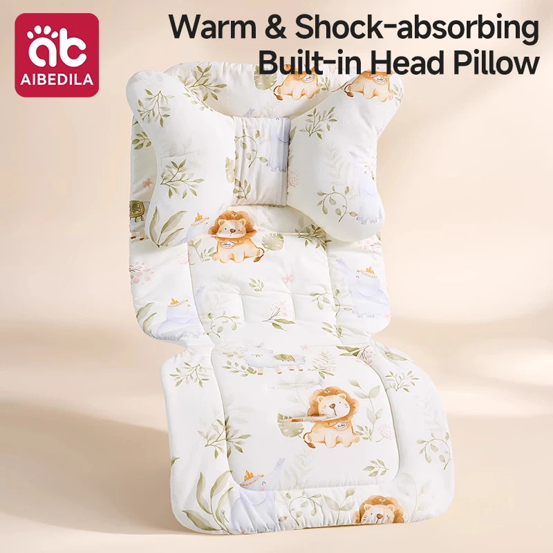 aibedila-thick-cotton-baby-stroller-seat-cushion-universal-pram-liner-with-head-support-pillow-for-infant