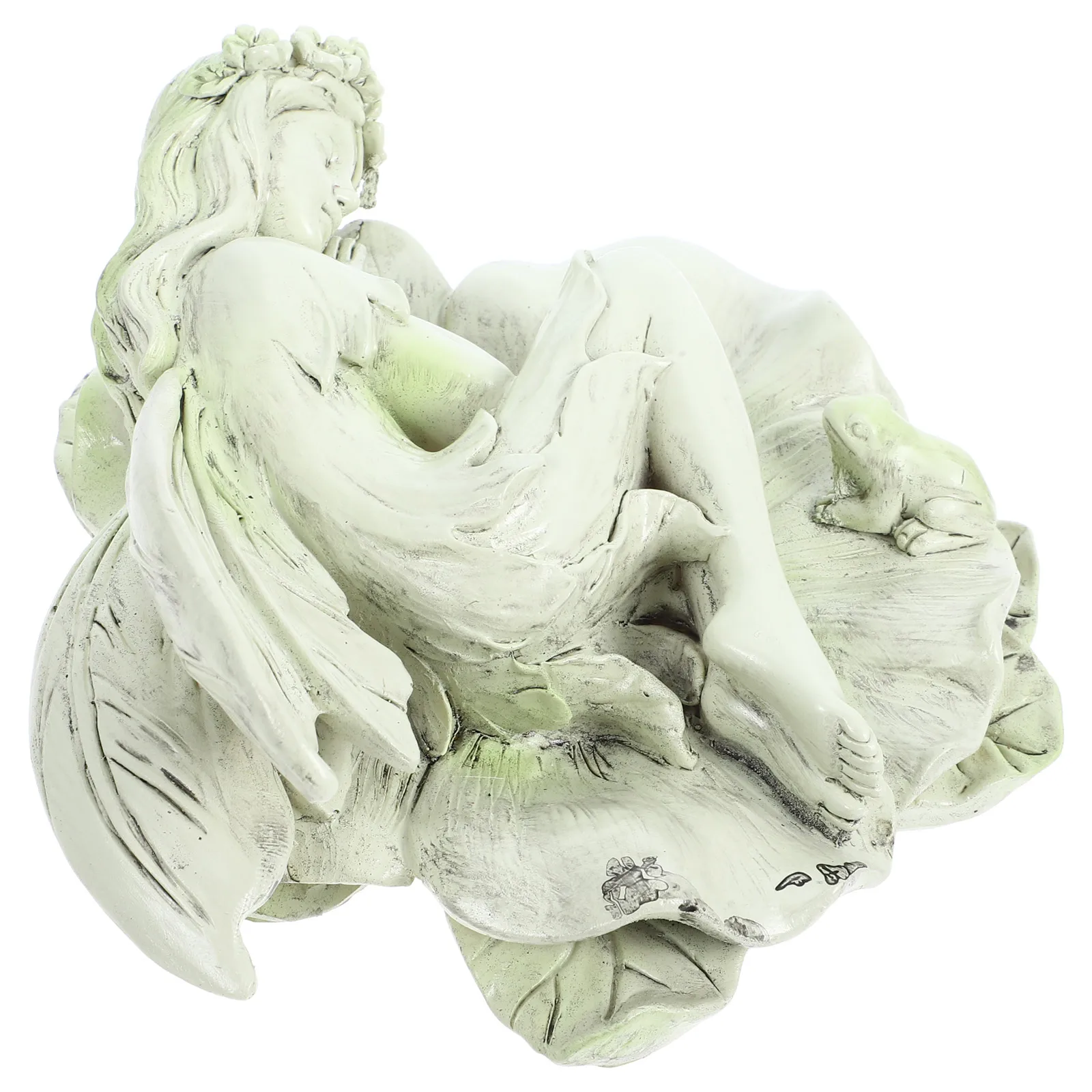 

Retro Resin Sleeping Elf Statue Classic Garden Decoration Outdoor Sculpture Resin Ornament Photo Prop Retro