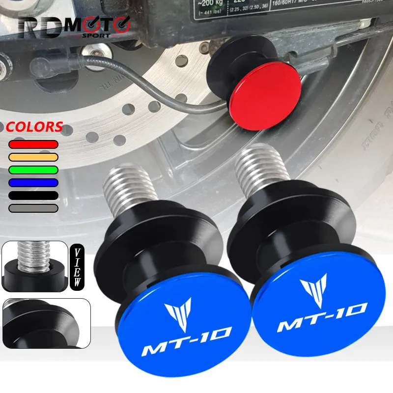 

Newlest MT-09 MT-10 2024 Rear Stand Screws Sliders For MT09 MT10 16-24 New Motorcycle Accessories CNC Swingarm Spools mt09 mt10