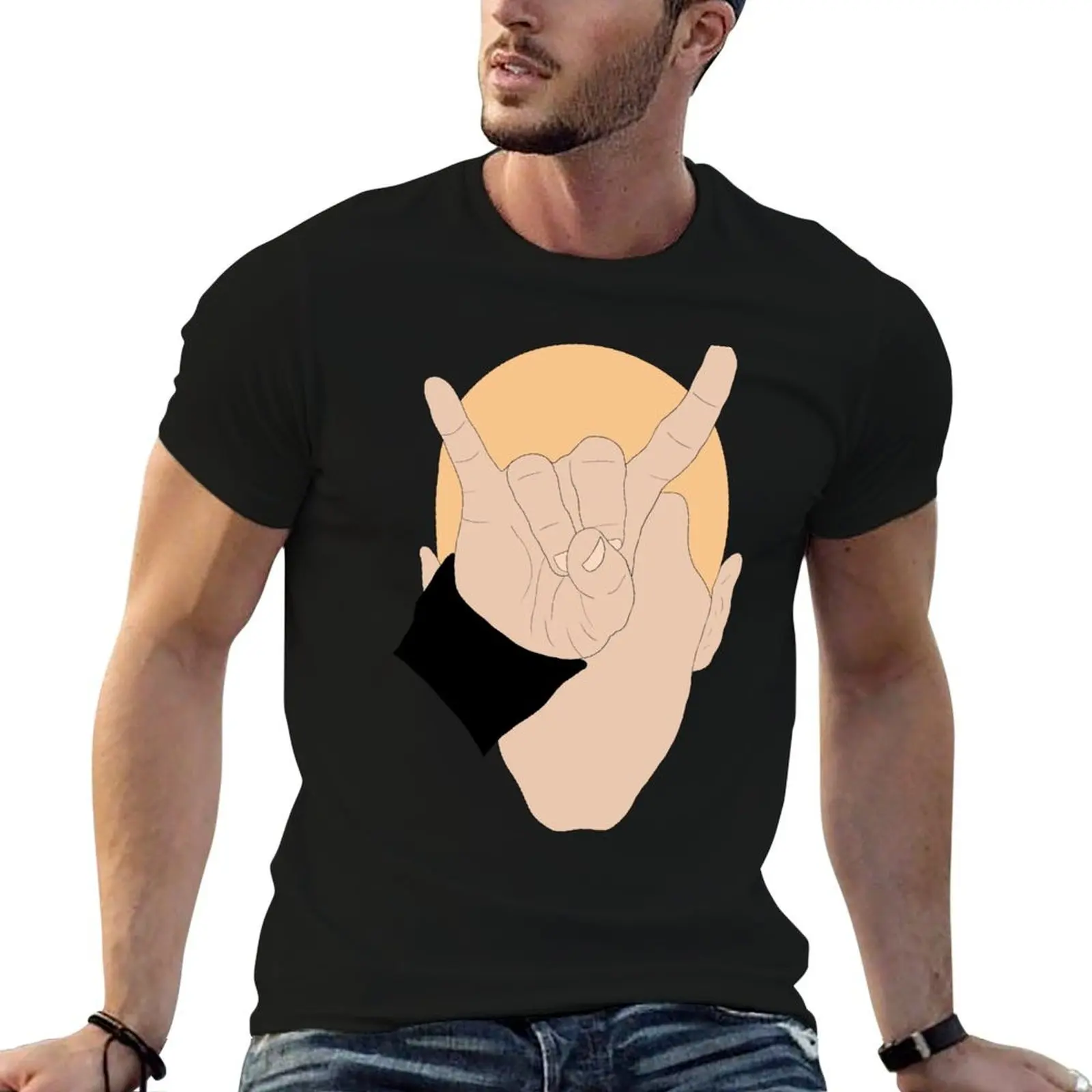 God t man Eminem Rap man t Horns 100% shirt cotton T-Shirt plain shirts