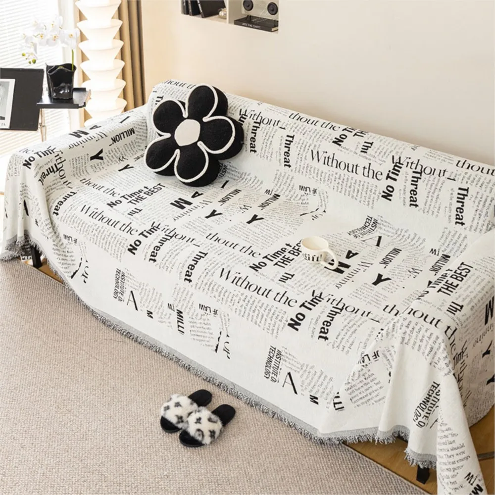 

Luxury Sofa Mat Towel With Tassel Sofa Covers for Living Room L Shape Chaise Lounge Couch Slipcovers Pets Kids Mat Cover