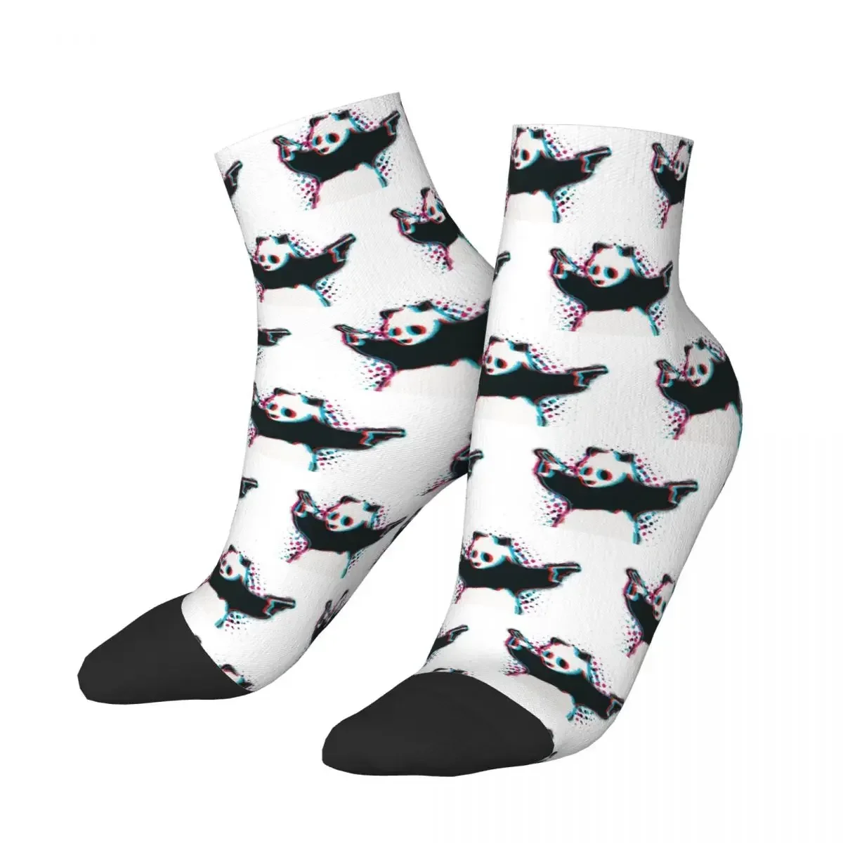 Bad Panda Stencil Socks Harajuku Super Soft Stockings All Season Socks Accessories for Unisex Birthday Present